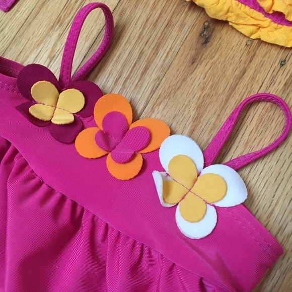 Pink and Orange Floral Swimsuit - Picture 16 of 16